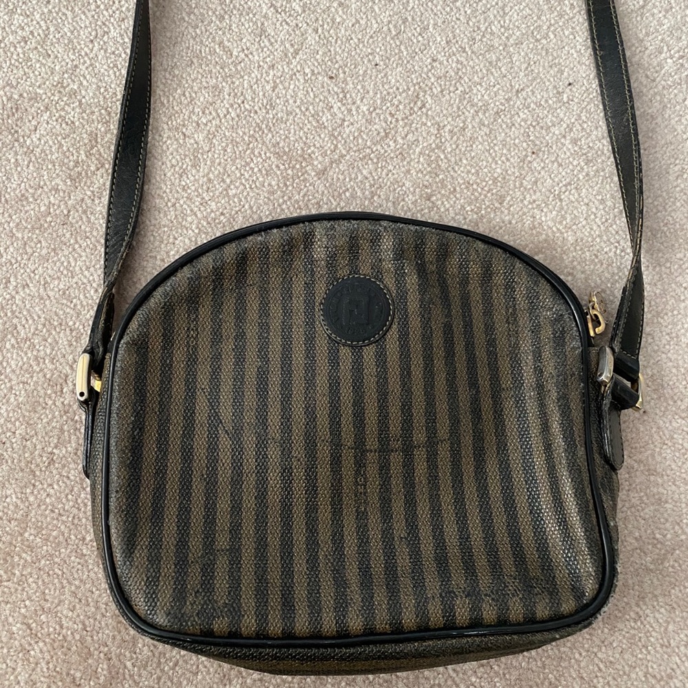 Fendi Vintage Striped Small Crossbody
